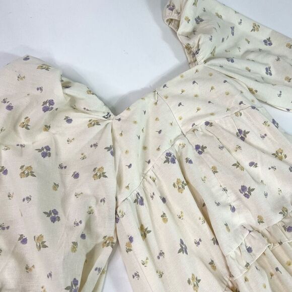Sweet en Forme Dress Women Small Puff Sleeve Cottagecore Prairie Shabby Chic NWT - Picture 8 of 12